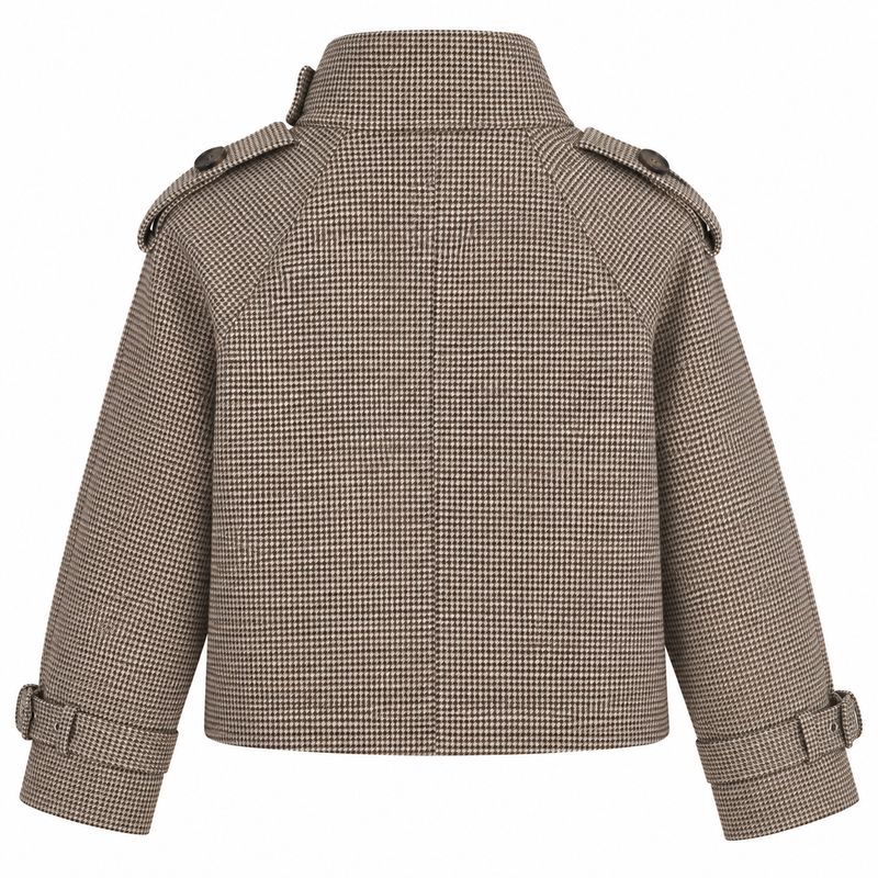 Nameless Ruit trenchcoat Bruin Check V370