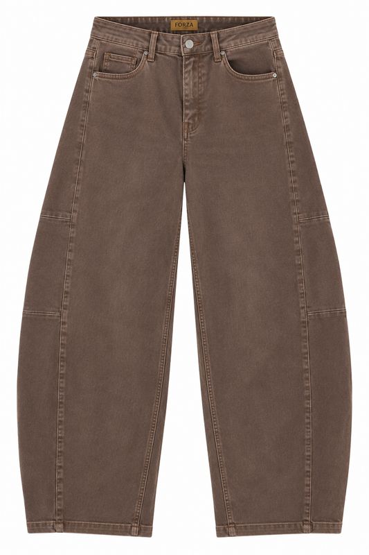 Basements Barrel Jeans Hazelnoot Patty