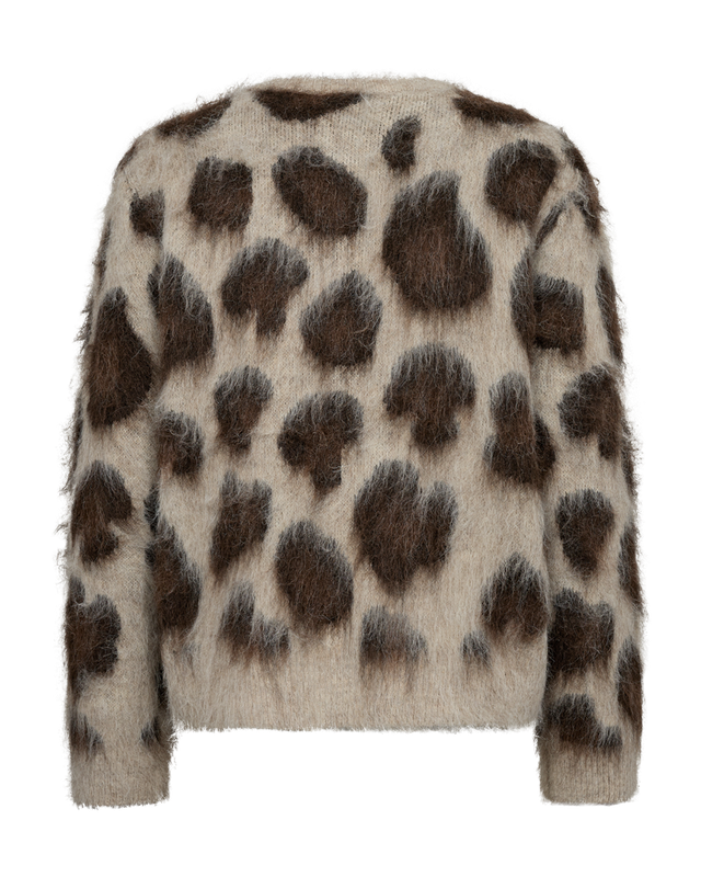 Freequent FQLIPPI-CARDIGAN Oyster Grey Mel w. Mole Mel 211722