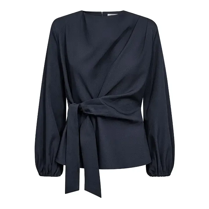 Co'couture LunaCC tie blouse navy 500386