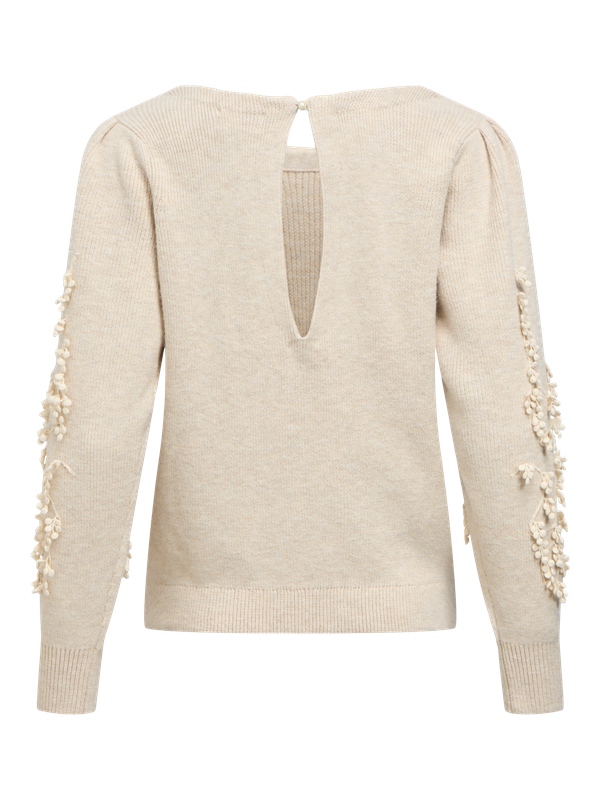 Object OBJJUCCA L/S RE KNIT PULLOVER 146 Birch/Melange 23049809