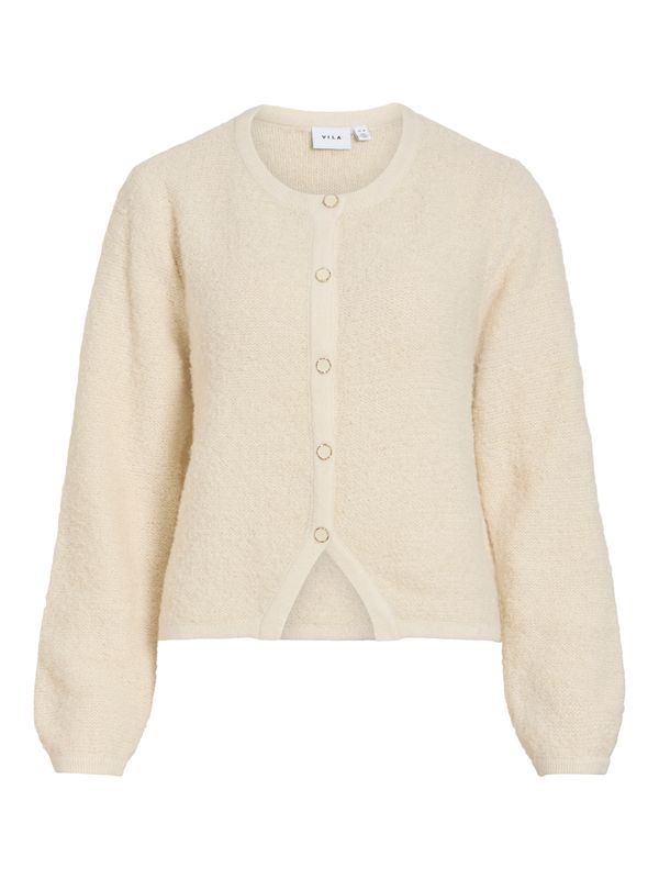 Vila VIPIGGA O-NECK L/S KNIT JACKET NOOS Birch 14116498