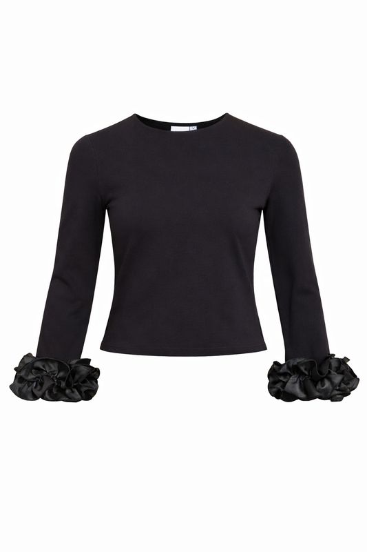 Vila VILISSE 7/8 TOP/DC/LN Black Beauty 14122012