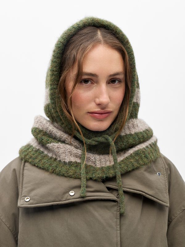 Object OBJMILU KNIT BALACLAVA NOOS Duffel Bag/Humus 23043040