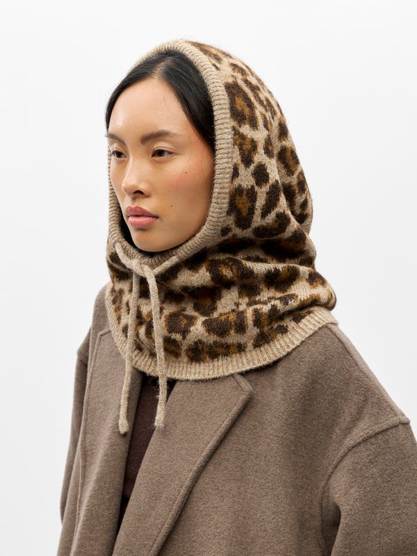 Object OBJMILU KNIT BALACLAVA NOOS Fossil/Animal 23043040