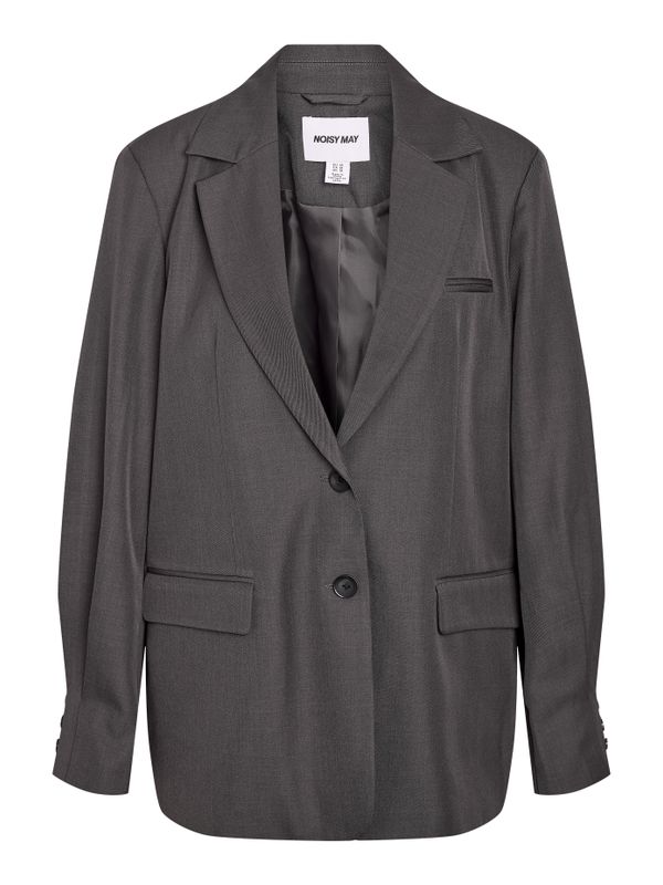 Noisy May NMIRIS L/S SLEEVE DETAIL BLAZER TLR Dark Grey Melange 27038514