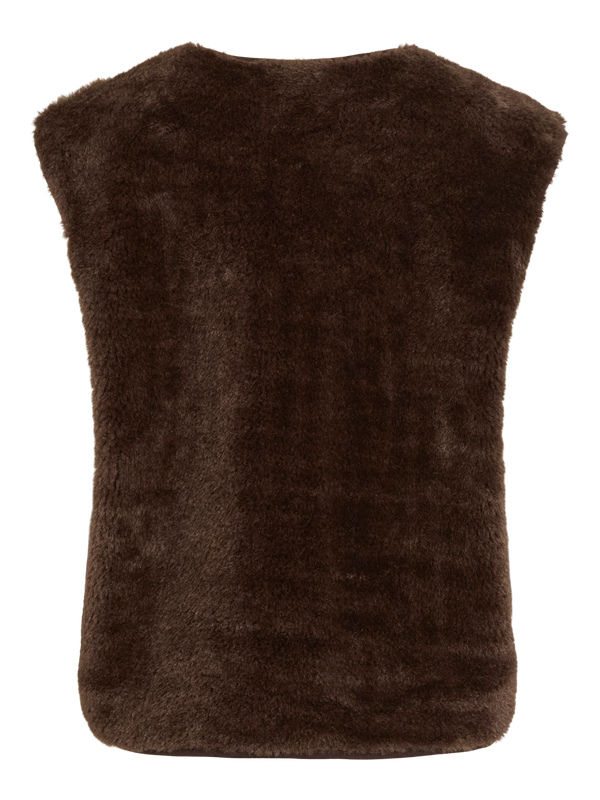Vila VIFALLULAH S/L TEDDY VEST Coffee Bean 14117569