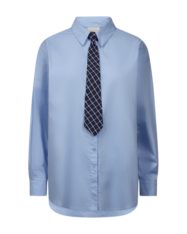Freequent FQFIVA-SHIRT Chambray Blue w. Navy Blazer 212436