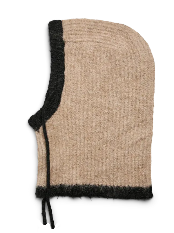 Pieces PCNAMBI BALACLAVA NOOS BC Incense/Black contrast 17154954