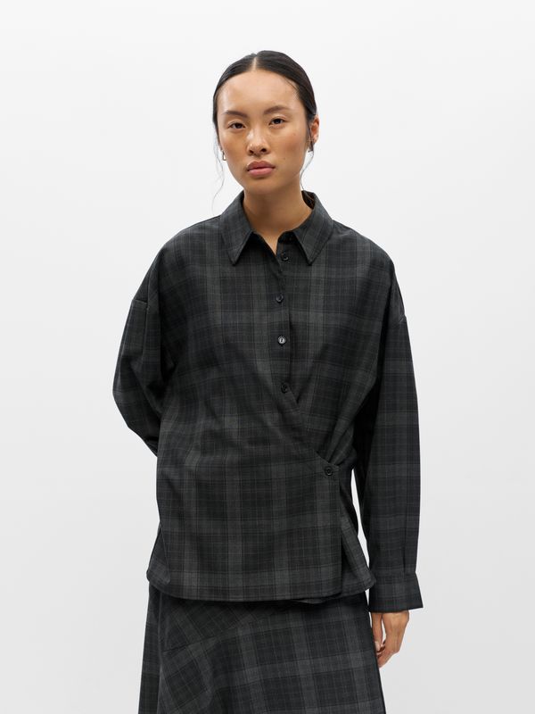 Object OBJDIENA L/S RE SHIRT 146 Black/Gun metal 23049721