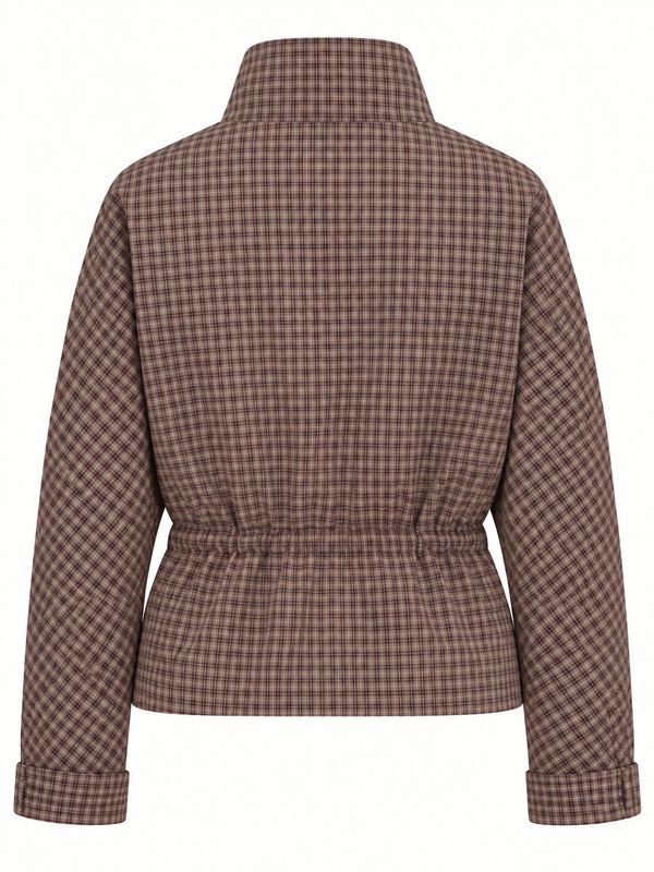 Ambika jasje met koord Coffee Blue Plaid daphne