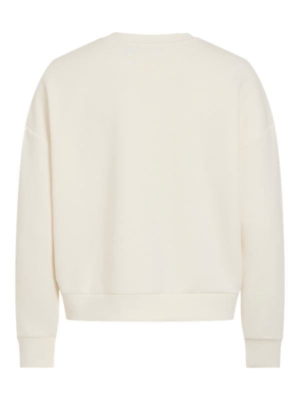 Vila VIREFLECT CHERIE O-NECK SWEAT TOP Birch/EMB RAISIN 14119153