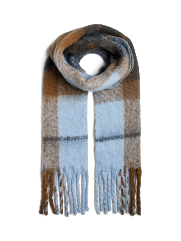 Pieces PCLYSNA LONG SCARF PWP BC Kentucky Blue/FOSSIL 17132356