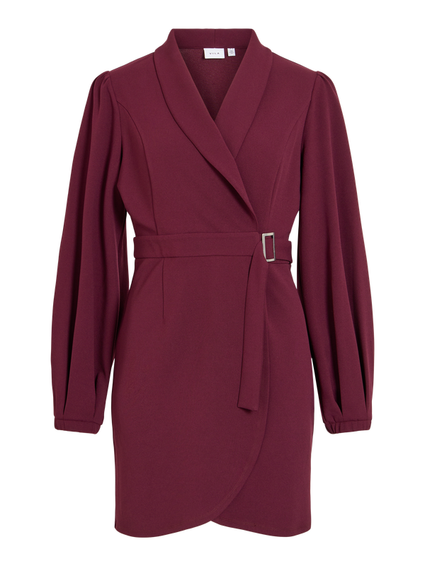 Vila VICLUA L/S BELTED WRAP SHORT DRESS/ Port Royale 14123070