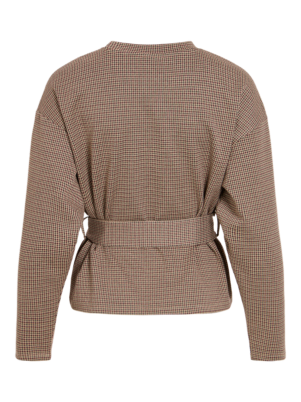 Vila VICHEKKA CREWNECK L/S TOP Port Royale/BLACK BEAUTY/ NOMA 14119771