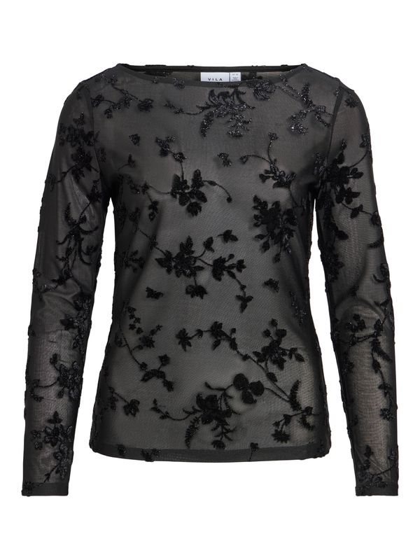 Vila VIMIRANDA L/S TOP/DC Black Beauty 14118890