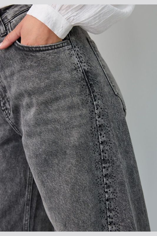 Co'couture VickyCC Stone Wide Jeans black 500469