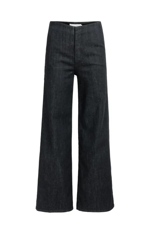 YaYa Hoge taille denim broek - L32 BLACK DENIM 01-311160-610