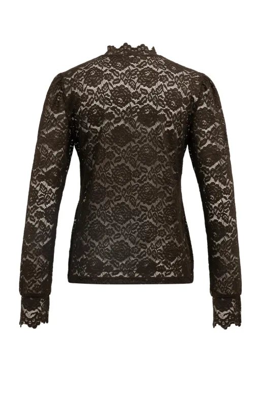 YaYa Kunstleren top DELICIOSO BROWN 01-709432-610