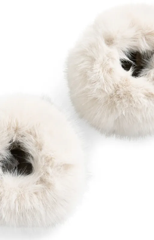 YaYa Faux fur cuffs OTTER BROWN 03-209019-610