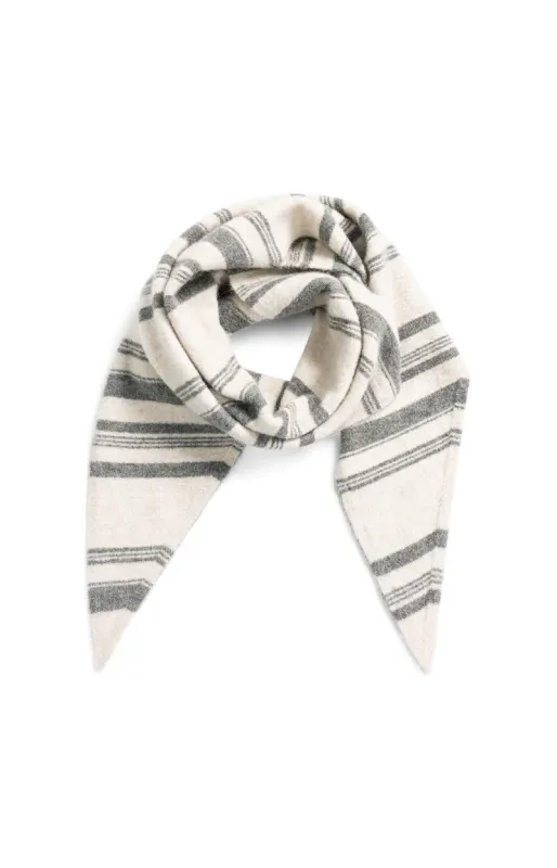 YaYa Gebreide grote driehoekige OFF WHITE DESSIN