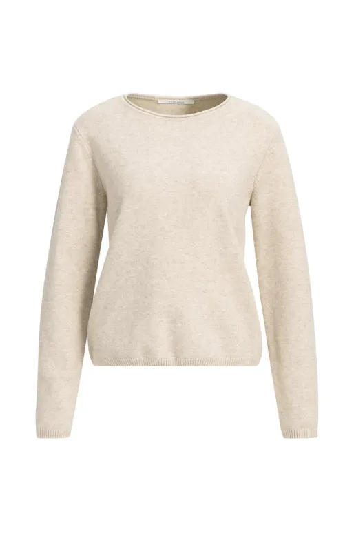 YaYa Cr?pe wikkelblouse LIGHT BEIGE MELANGE 01-000669-610