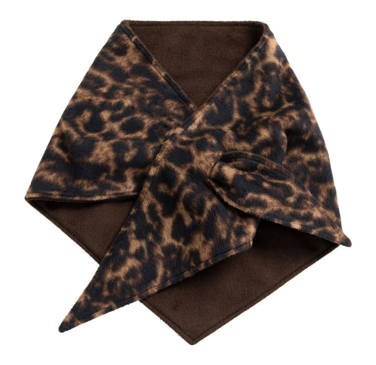 YaYa Omkeerbare driehoekssjaal 03-501063-610  COCOA BROWN DESSIN