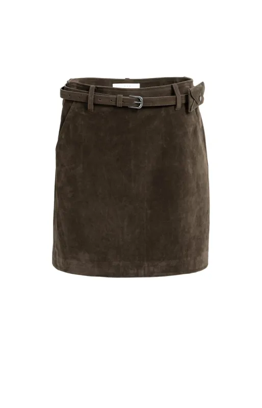 YaYa Geweven wollen mix cropped DELICIOSO BROWN 01-409100-610