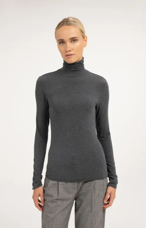YaYa Asymmetrisch satijnen singlet DARK ANTHRACITE MELA 01-709440-610
