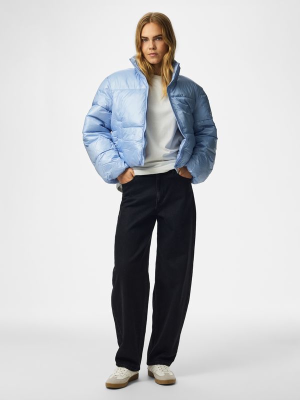 Pieces PCAMILIA SHORT PUFFER JACKET PWP Brunnera Blue 17166350