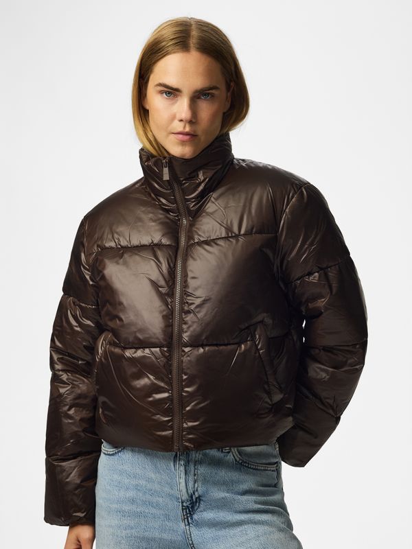 Pieces PCAMILIA SHORT PUFFER JACKET PWP Hot Fudge 17166350