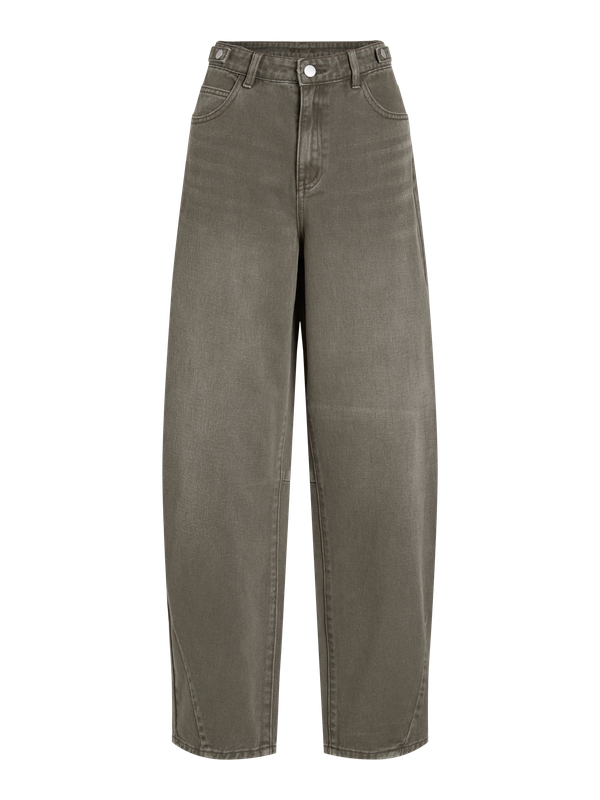 Vila VIPUKKA HW COLOR WASH BARREL JEANS Forest Night/WASHED 14117921