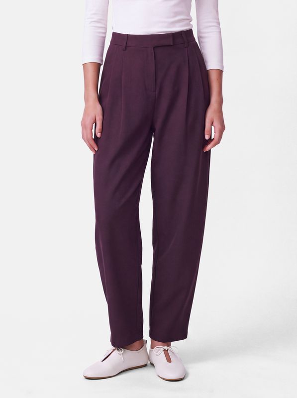 Pieces PCTEMPRE HW BALLOON PANTS BC Plum Perfect 17167538