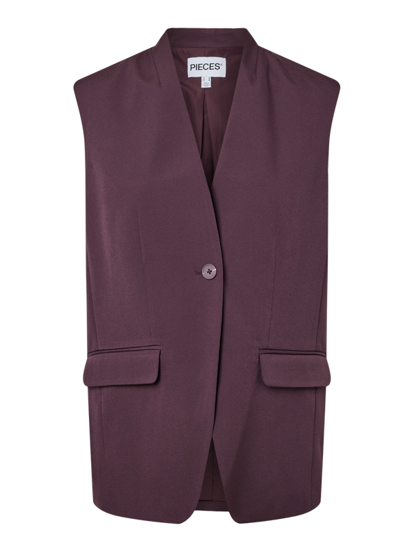 Pieces PCTEMPRE TAILORED VEST BC Plum Perfect 17167539
