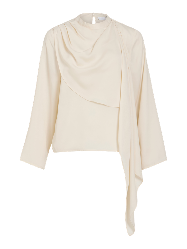 Vila VININAE L/S O-NECK TOP Birch 14122592