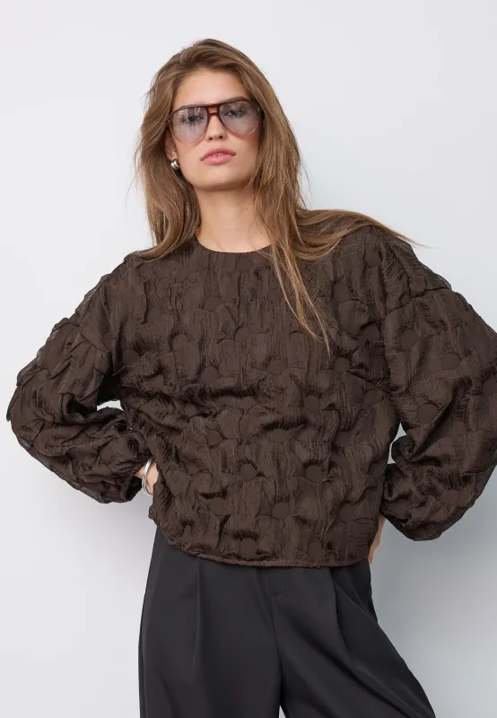 Co'couture FeronCC Structure Blouse Bison 500633