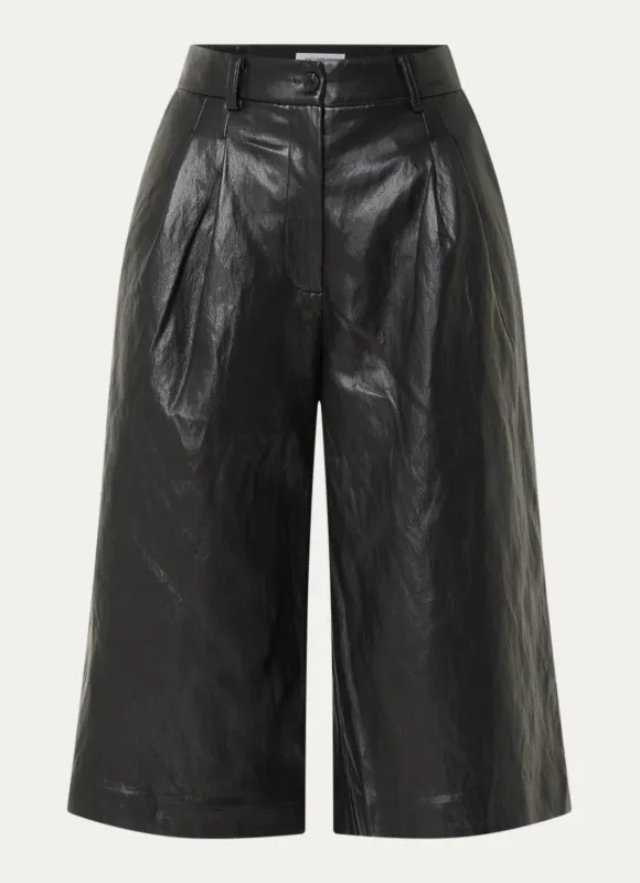 Co'couture GittCC Pleat Bermuda BLACK 500405