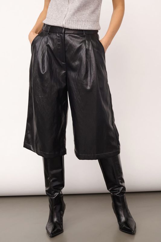 Co'couture GittCC Pleat Bermuda BLACK 500405