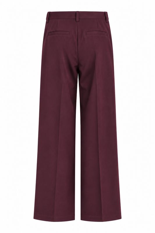 Sophie & Me pantalon wide bordeaux MS23082