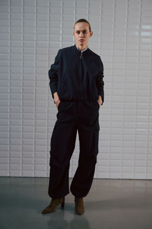 WithBlack WBLANNA BATSLEVE JACKET midnight blue 00001776