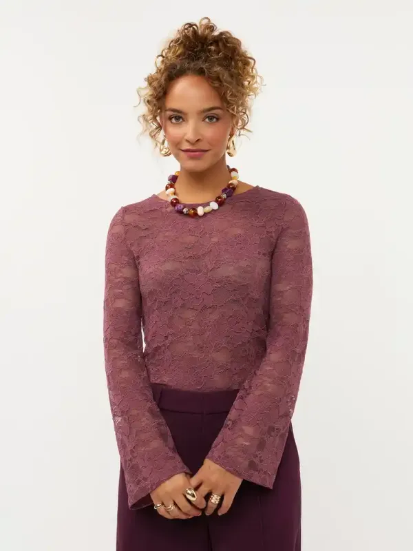 Ydence top Rita mauve WS2645