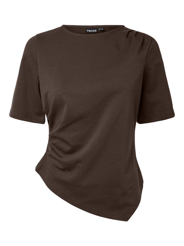Pieces PCVICTORIA 2/4 DRAPED TOP JRS BC Hot Fudge 17168564