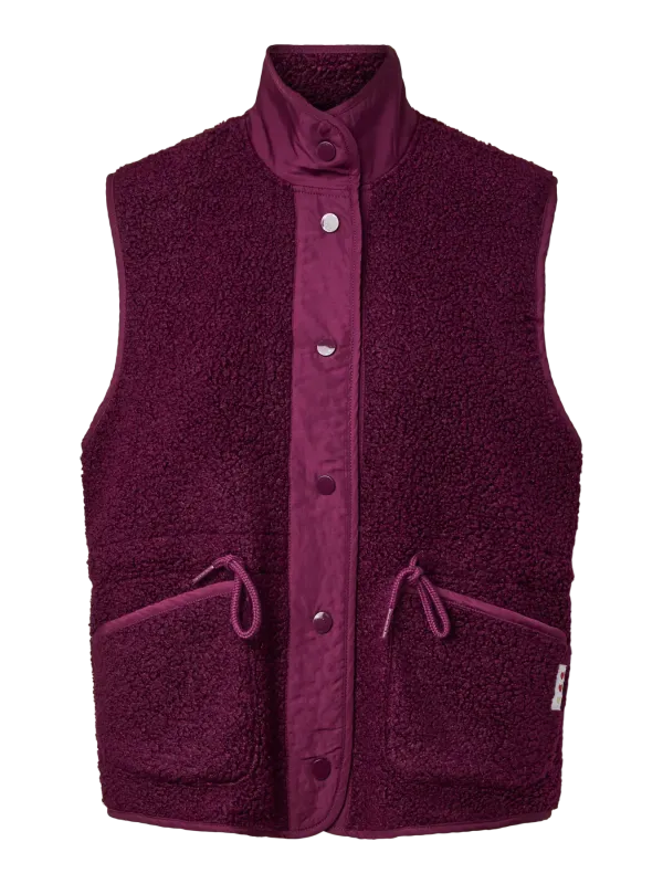 Pieces PCKATTY HIGH NECK VEST BC Pickled Beet 17168843