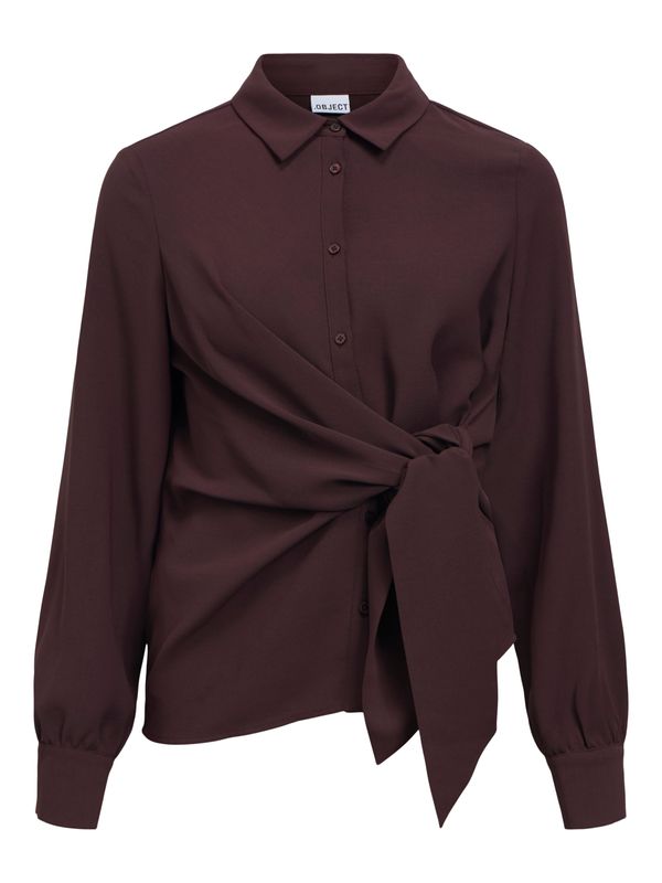 Object OBJBARIN L/S RE SHIRT 148 Chocolate Plum 23050285