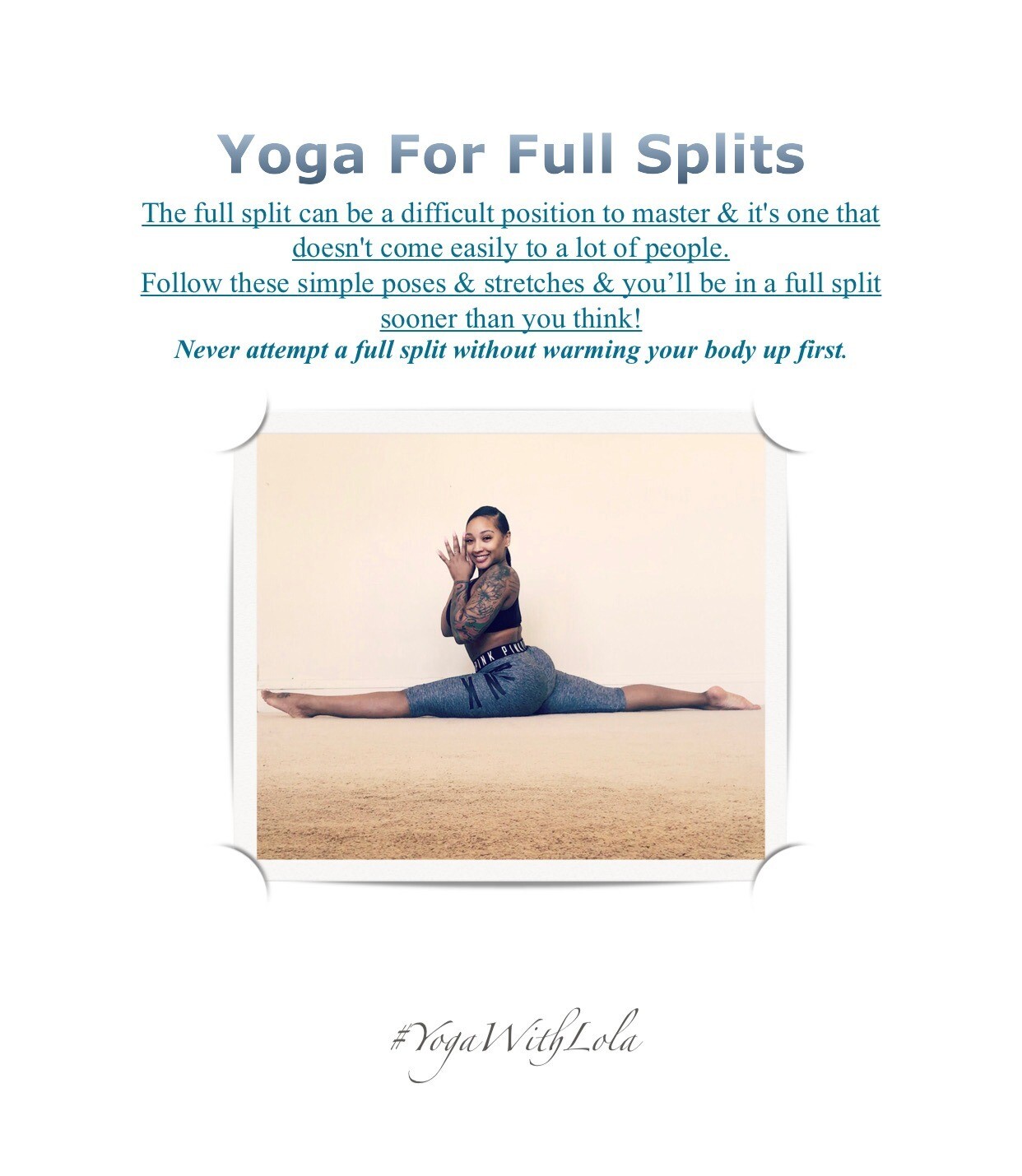 Yoga For Full Splits & Hip Relief