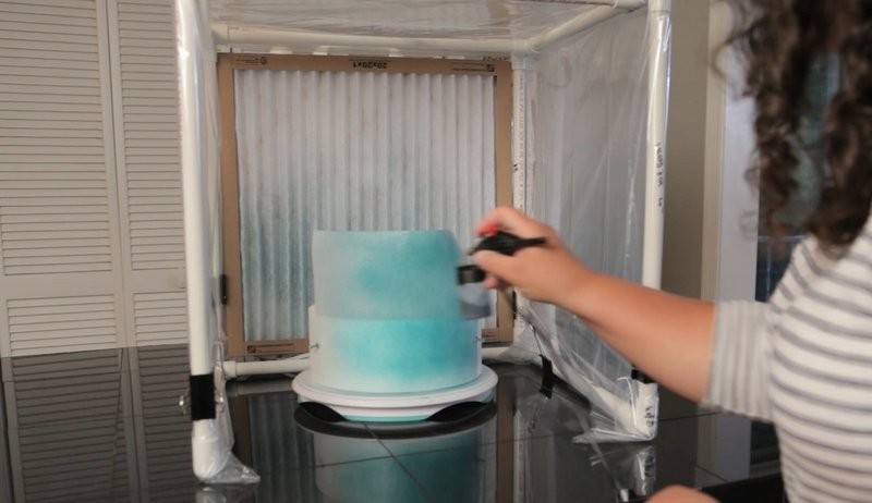 Non permanent Airbrush Booth DIY Documentary Video