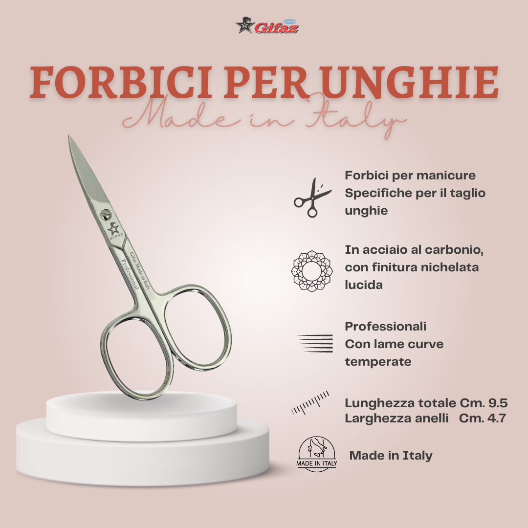 FABCARE Forbici per unghie professionali con custodia & ebook - icro