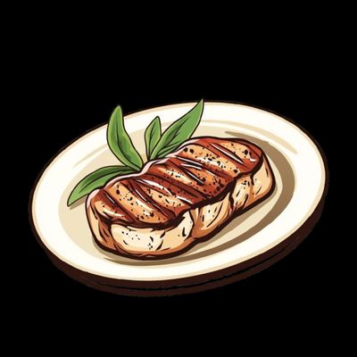 Vistas fileja ar maigu ķiploku jogurtu un piedevām