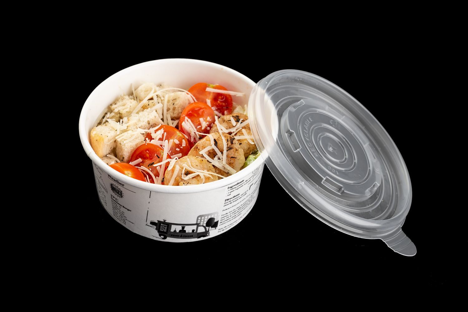Cēzara salāti ar garnelēm, 120 g