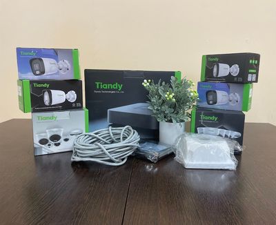 Комплект камер Tiandy. 6 камер (2Мп, цилиндрические)